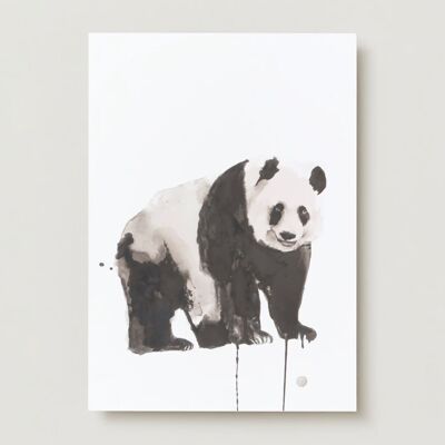 Biglietto d'auguri per animali panda