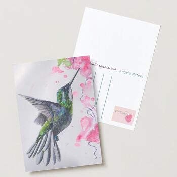 colibri oiseau tropical Carte de vœux 2