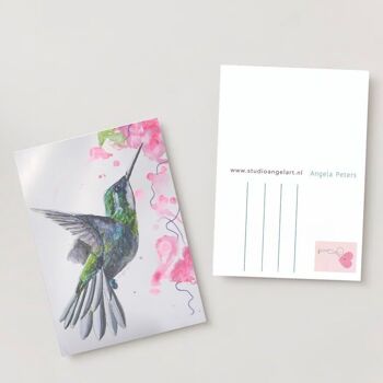 colibri oiseau tropical Carte de vœux 3