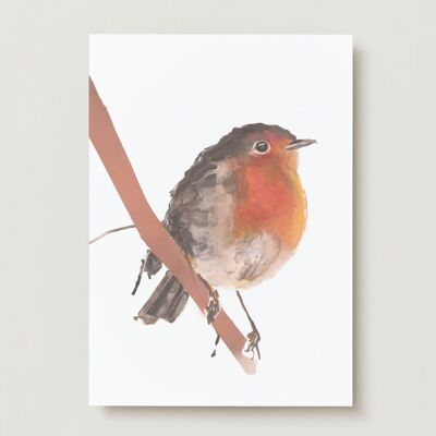 Robin Oiseau Carte de vœux