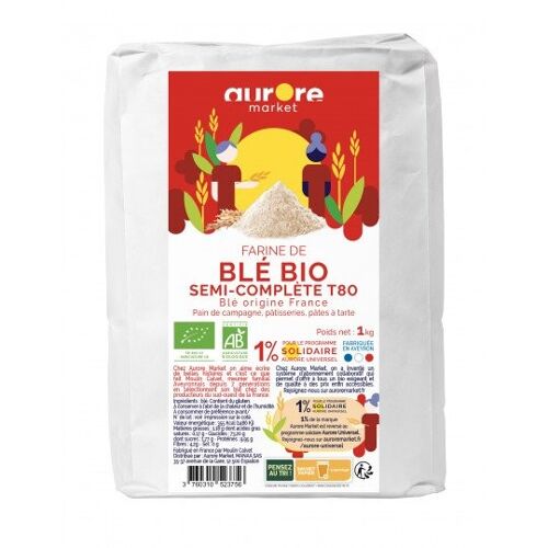 Farine de blé T80- 1kg