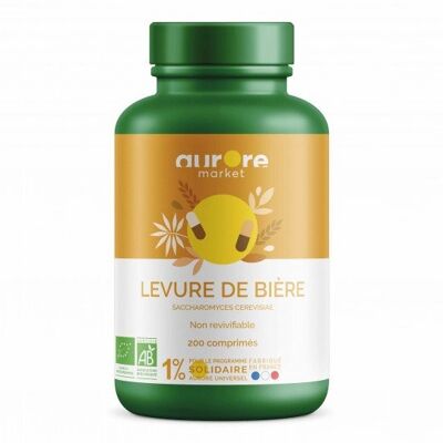 Levure de bière non revivifiable bio - 200 comprimés