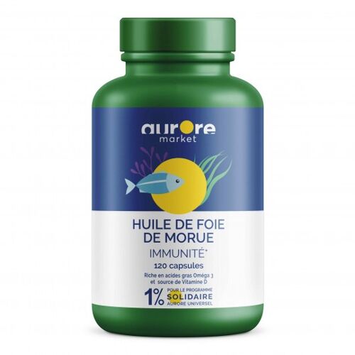 Huile de foie de morue - 120 capsules