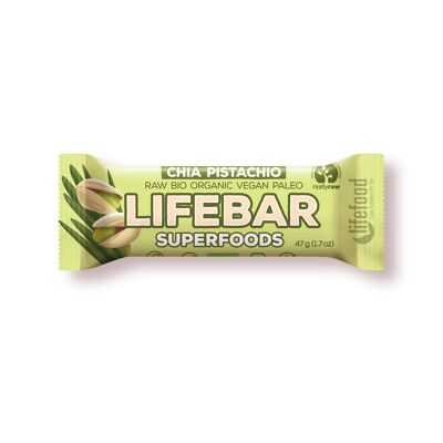 Organic Chia Pistachio Lifebar Superfoods