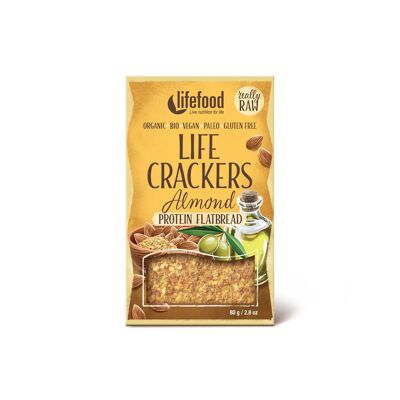Organic LIFE CRACKERS Almond Protein Flatbread