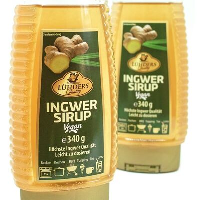 Ginger syrup squeeze bottle with dosing function, 340g