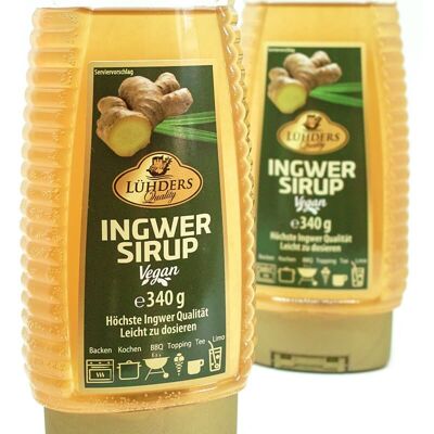 Ginger syrup squeeze bottle with dosing function, 340g