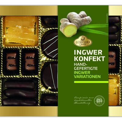 Ginger confectionery, transparent box. 250 g