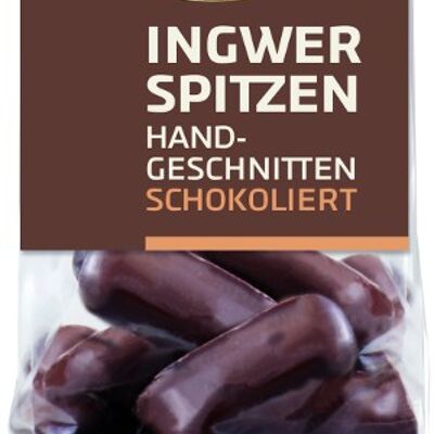 Ingwer-Spitzen mit  Bitterschokolade150g