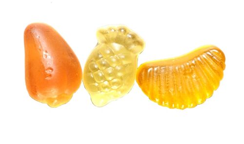 VEGAN Fruchtgummi "Gelbe Früchte" Exotic, Loseverkauf,  3kg