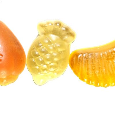 VEGAN Fruit Gum "Yellow Fruits" Exotic, sold in bulk, 3kg