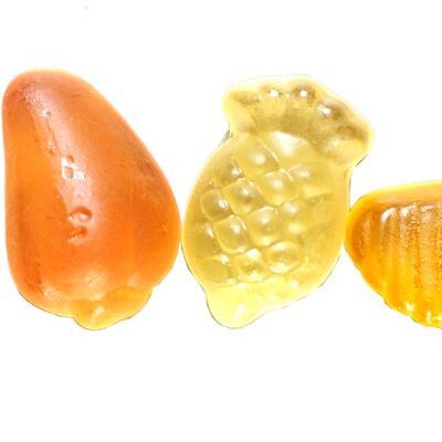 VEGAN Fruit Gum "Yellow Fruits" Exotic, sold in bulk, 3kg