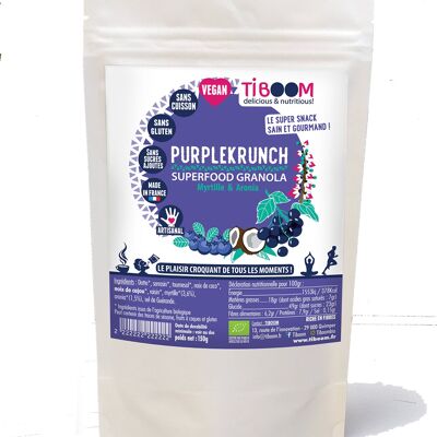 Purplekrunch, granola de arándanos