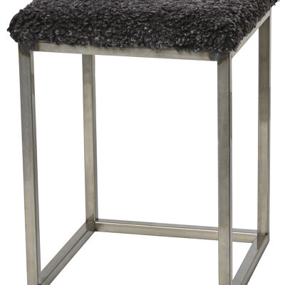 Palle Stool S Darkgrey/Steel