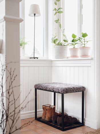 Tabouret Palle M Gris foncé/Noir 2