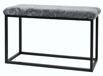 Palle Tabouret L Charcaol gris argent/Noir 3