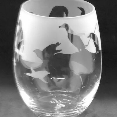 Penguin Frieze Stemless Wine/Water Glass
