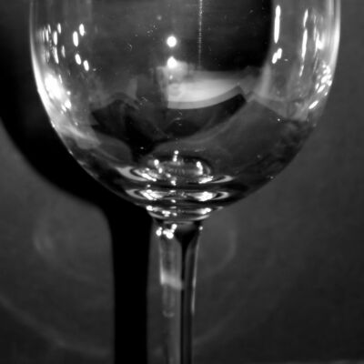 Wine Glass with Pheasant Frieze