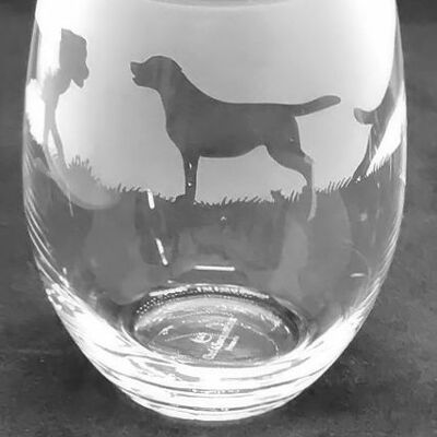 Labrador Frieze Stemless Wine/Water Glass