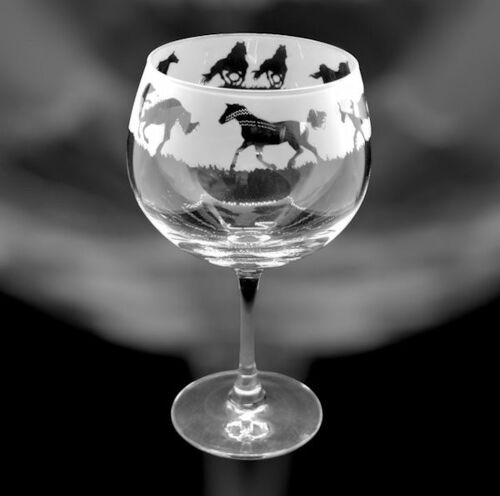 Gin Balloon with Galloping Horses Frieze