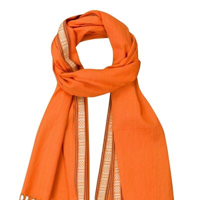 MANGO TAMARILLO COTTON SCARF