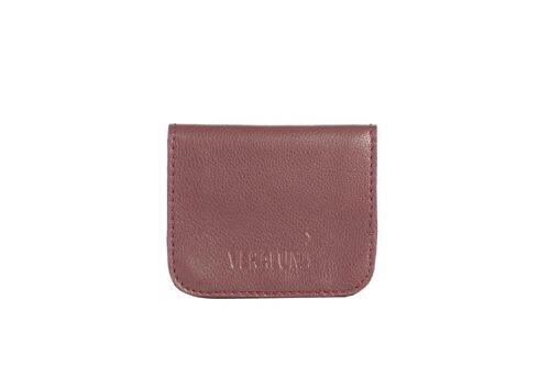 NATURAL LEATHER WALLET DAKAR FAIR TRADE PRODUCT malva