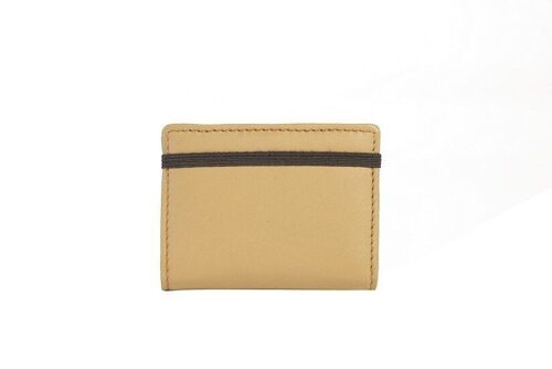 NATURAL LEATHER WALLET MONTREAL FAIR TRADE PRODUCT camel