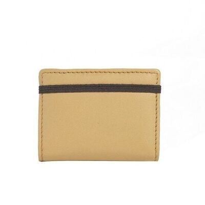 NATURAL LEATHER WALLET MONTREAL FAIR TRADE PRODUCT camel