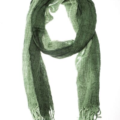 WOOL SCARF BEIJING FAIR TRADE PRODUCT forest and jade