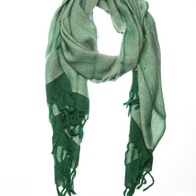 WOOL FOULARD PISA FAIR TRADE PRODUCT forest and stone