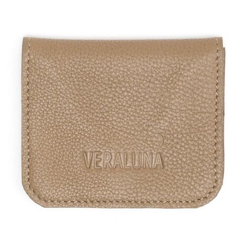 Natural leather wallet clima brown fair trade product