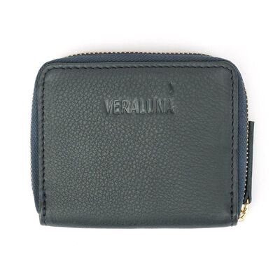 NATURAL LEATHER WALLET CERES FAIR TRADE PRODUCT blue