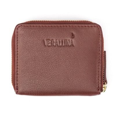 NATURAL LEATHER WALLET CERES FAIR TRADE PRODUCT maroon