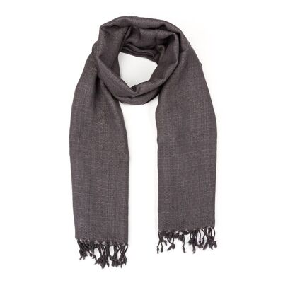 Wool scarf monaco combo antracita fair trade product
