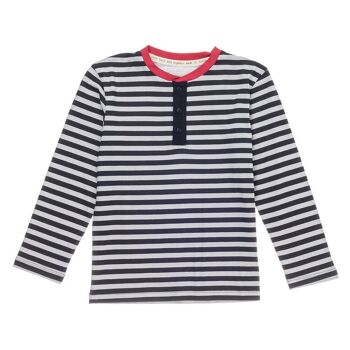 CHEMISE COTON BIO ENFANT LAMBDA NOIR 4