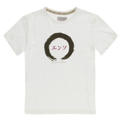 Organic cotton shirt kid moe white