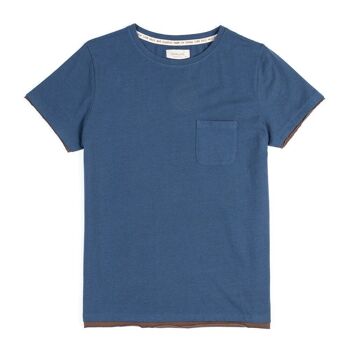 T-shirt en coton bio denim Scha 2