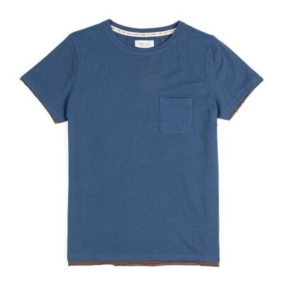 T-shirt Scha denim in cotone organico