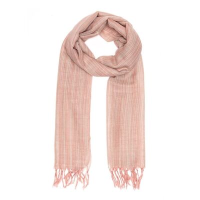 WOOL SCARF HAND FAIR TRADE PRODUCT crude pink