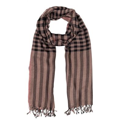 SCARF PAPYRUS II VISCOSE FAIR TRADE PRODUCT denim grey