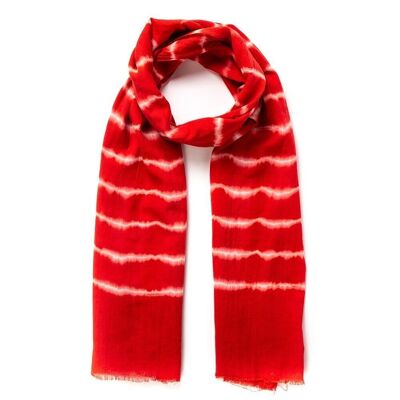 ORGANIC COTTON SCARF TORA FAIR TRADE PRODUCT hibiscus