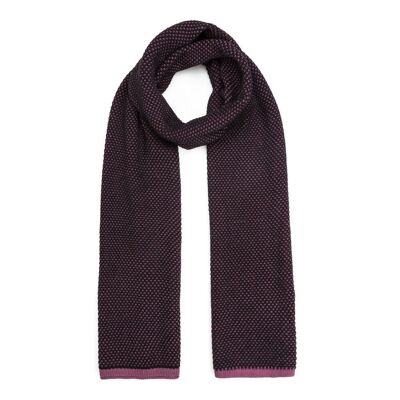 ORGANIC COTTON SCARF ON FAIR TRADE PRODUCT wine black