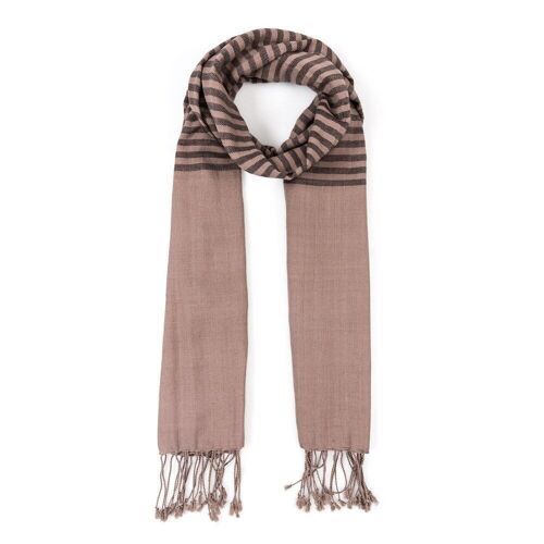 COTTON SCARF VIBES FAIR TRADE PRODUCT fosil black