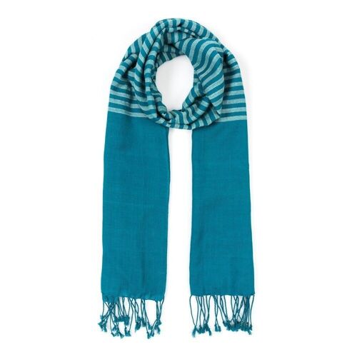 COTTON SCARF VIBES FAIR TRADE PRODUCT ocean water
