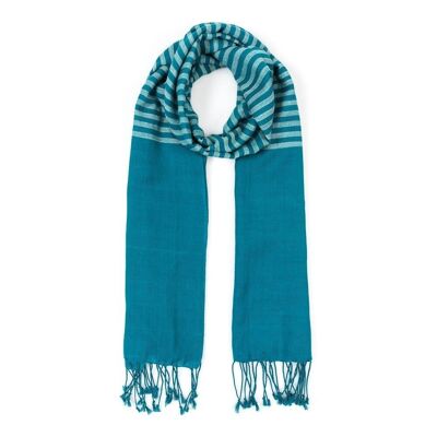 COTTON SCARF VIBES FAIR TRADE PRODUKT Meerwasser