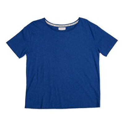 T-shirt Yasai in cotone organico blu