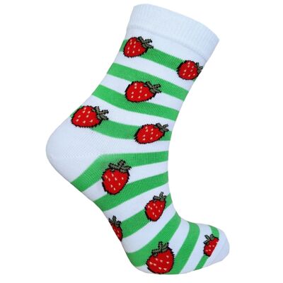 Chaussettes fantaisie Fraise 36/41