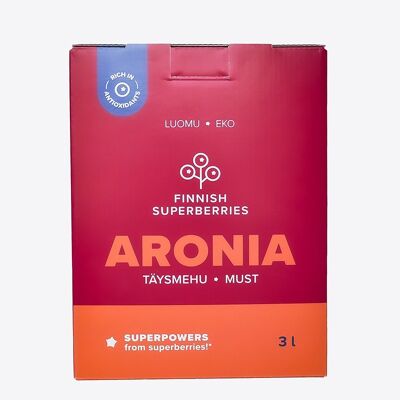 Organic Aronia Juice 3l