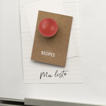 Assortiment de 24 boules magnétiques en bois - Paris bleu/blanc/rouge 3