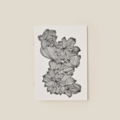 Notizbuch A6 Blume